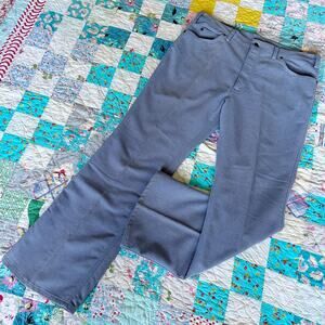 Vintage 80s/90s Levi's 549 Grey Bootcut Leather Jerky Tag Action Slacks USA 38